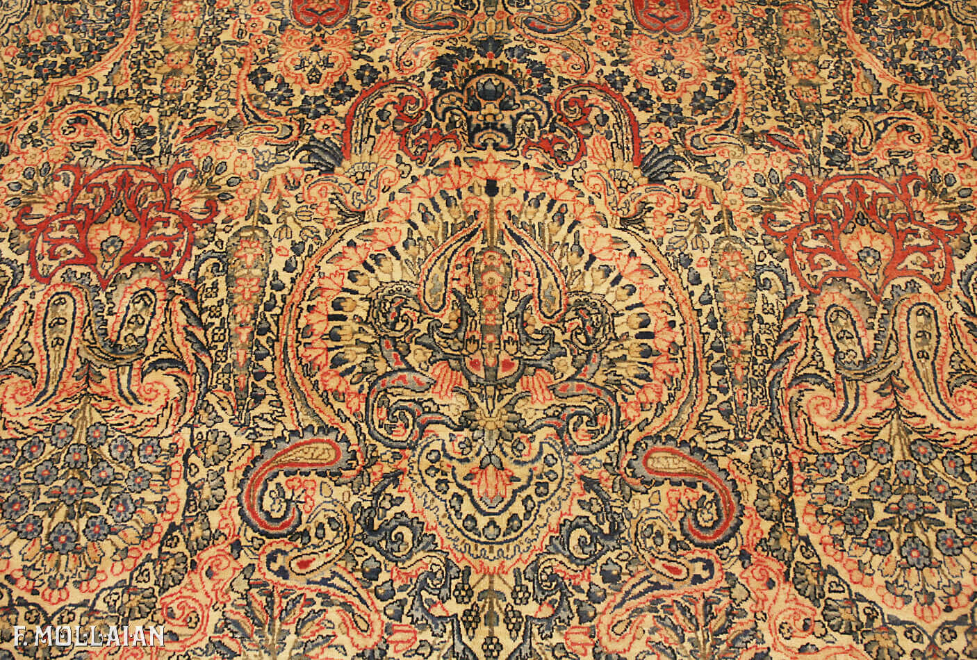 Tapis Persan Antique Kerman n°:16202829